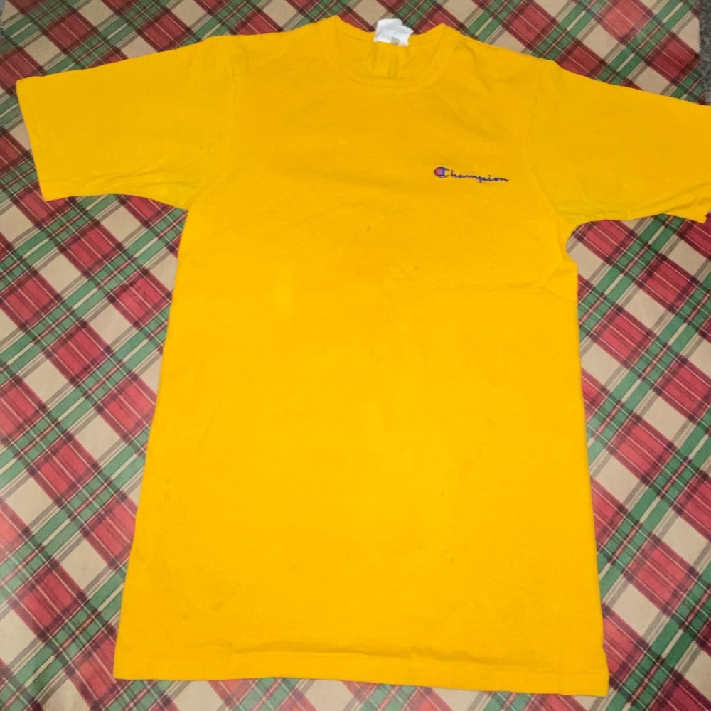 Yellow Champion Shirt w/ Logo